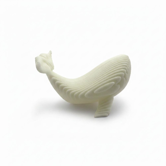 Imagem ESCULTURA BALEIA 3D EM MARMORE TAM 27X16X16