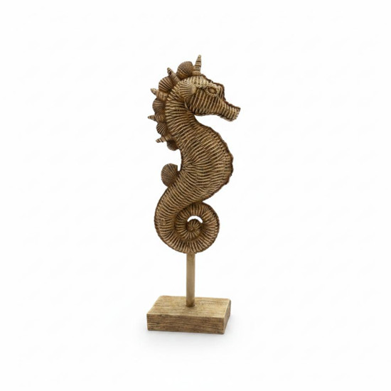 Imagem ESCULTURA CAVALO MARINHO EM RESINA MEDIO