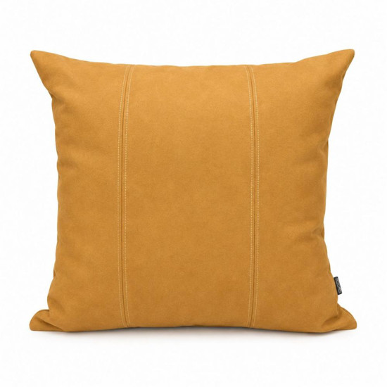 Imagem ALMOFADA CAMURÇA COM PESPONTO CARAMELO 60X60CM EM POLIÉSTER 