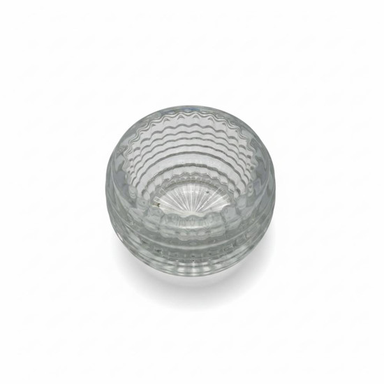 Imagem VASO DECORATIVO DE VIDRO TRANSPARENTE 9X9X6,5CM - GRILLO 55160