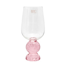 Imagem de CONJUNTO DE COPOS EM VIDRO COM BASE ESFERAS ROSA 500ML 6UN - Cross Comercial Ltda