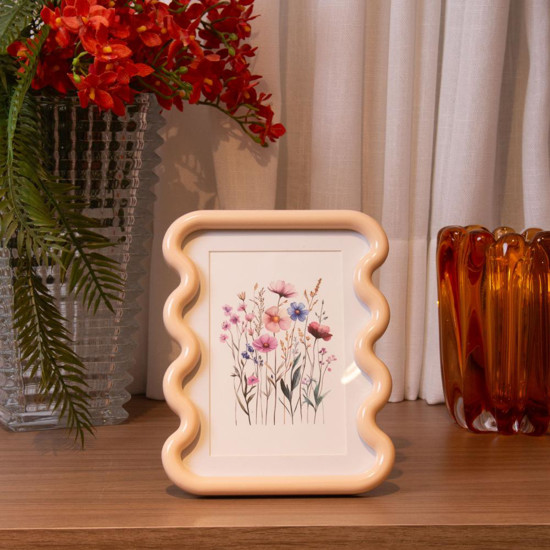 Imagem PORTA-RETRATO ONDELLE 15CMX20CM CREME MDF