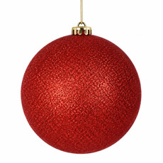Imagem de BOLA NATALINA GLITTER 15CM VERMELHO - Grillo Ltda