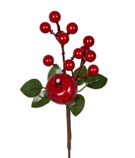 Imagem de PICK BERRY MACA 22CM VERDE VERMELHO - Grillo Ltda