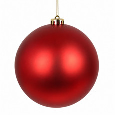 Imagem de BOLA NATALINA FOSCA 20CM VERMELHO - Grillo Ltda