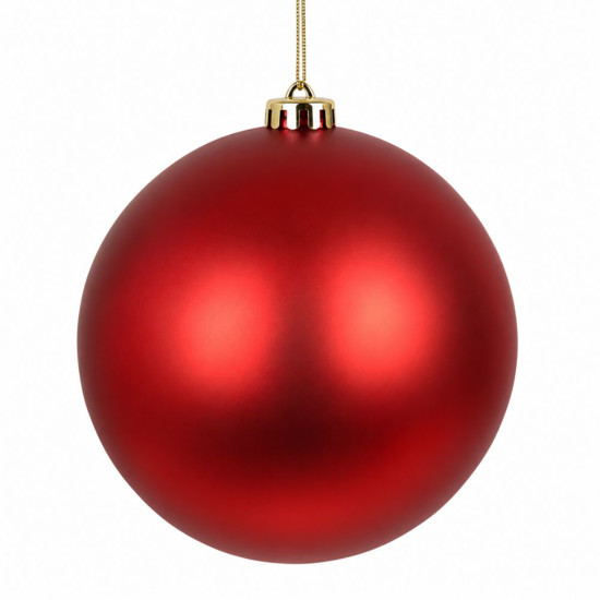 Imagem BOLA NATALINA FOSCA 20CM VERMELHO