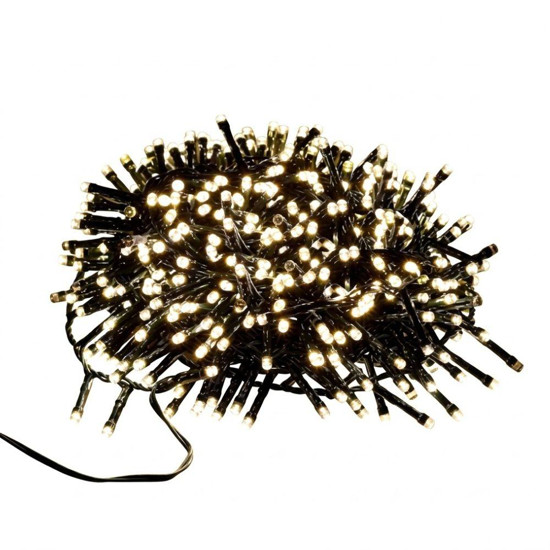 Imagem CORDAO 1500 LEDS BIVOLT STROBO 45 METROS BRANCO QUENTE