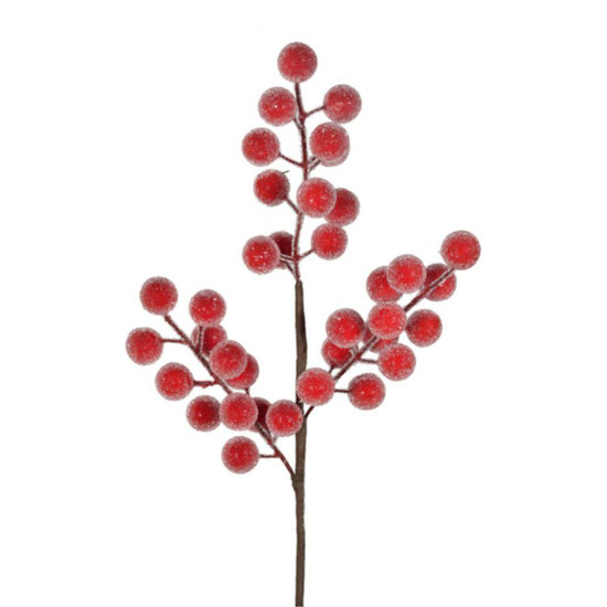 Imagem HASTE BERRY GEADO CRISTAL VERMELHO