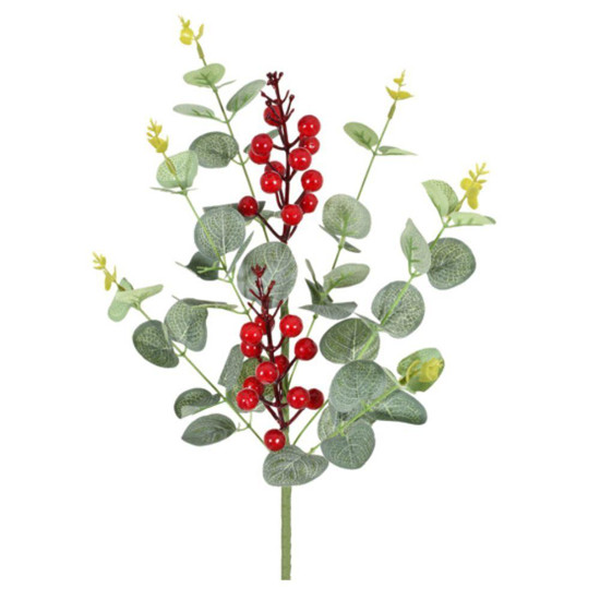 Imagem HASTE EUCALIPTO BERRY 62CM VERMELHO