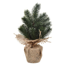 Imagem de MINI PINHEIRO BASE JUTA 25CM VERDE - Grillo Ltda