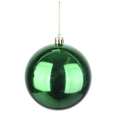 Imagem de BOLA NATALINA METALIZADA 10CM VERDE - Grillo Ltda