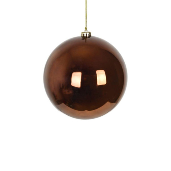 Imagem BOLA NATALINA METALIZADA 12CM OCRE