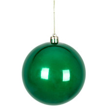 Imagem de BOLA NATALINA PEROLADA 10CM VERDE - Grillo Ltda