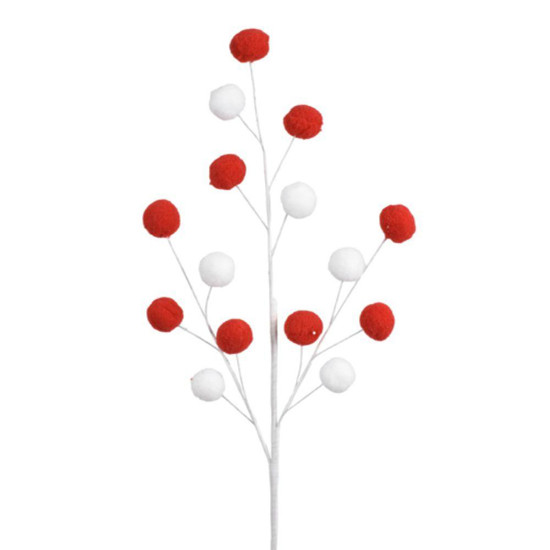 Imagem HASTE BOLA X15 59CM VERMELHO BRANCO