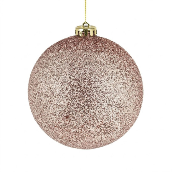 Imagem BOLA NATALINA GLITTER 12CM CHAMPANHE