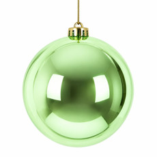 Imagem de BOLA NATALINA METALIZADA 15CM VERDE MENTA - Grillo Ltda