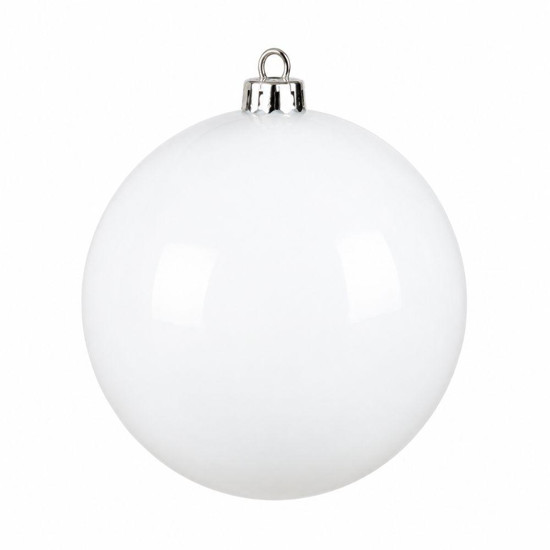 Imagem BOLA NATALINA METALIZADA 20CM BRANCO