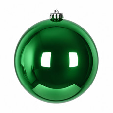 Imagem de BOLA NATALINA METALIZADA 15CM VERDE - Grillo Ltda