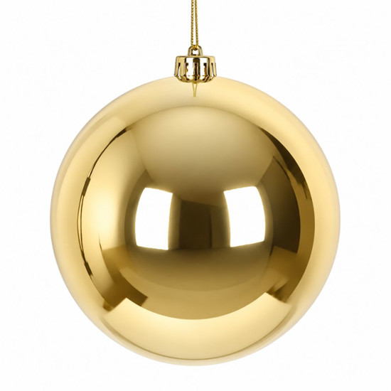 Imagem BOLA NATALINA METALIZADA 20CM DOURADO