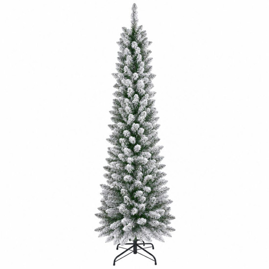 Imagem ARVORE NATAL GEORGIA SLIM NEVADA 250 TIPS 150CM VERDE