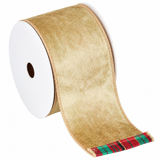 Imagem FITA ARAMADA DUPLA FACE 6,3CMX9,14M DOURADO