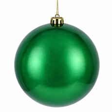 Imagem de BOLA NATALINA PEROLADA 15CM VERDE - Grillo Ltda