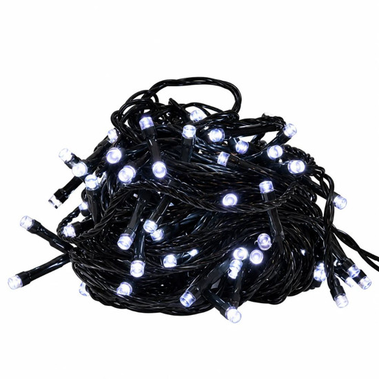 Imagem CORDAO 100 LED USO EXTERNO 220V STROBO MACHO E FEMEA / 10M BRANCO