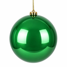 Imagem de BOLA NATALINA PEROLADA 20CM VERDE - Grillo Ltda