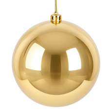 Imagem de BOLA NATALINA PEROLADA 20CM DOURADO - Grillo Ltda