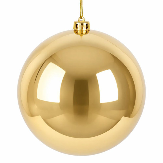 Imagem BOLA NATALINA PEROLADA 20CM DOURADO