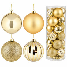 Imagem de KIT BOLA LISA 10CM COM 24 UNIDADES / DOURADO - Grillo Ltda