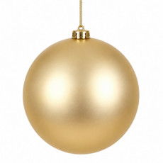 Imagem de BOLA NATALINA FOSCA 20CM DOURADO - Grillo Ltda