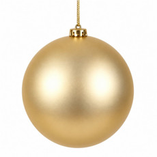 Imagem de BOLA NATALINA FOSCA 15CM DOURADO - Grillo Ltda